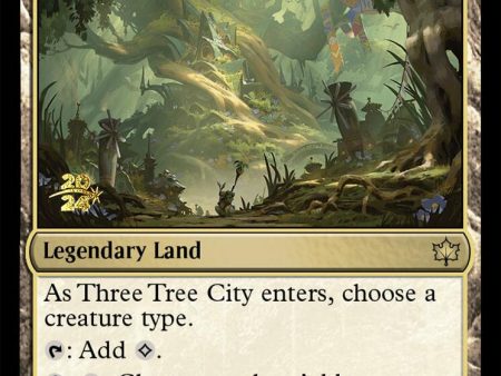 Three Tree City [Bloomburrow Prerelease Promos] Hot on Sale