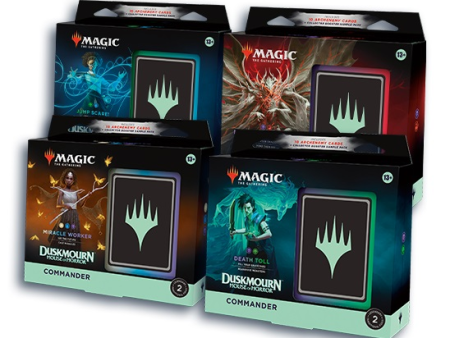 MTG Magic the Gathering - Duskmourn: House of Horror - Commander Deck Set Of 4 Supply