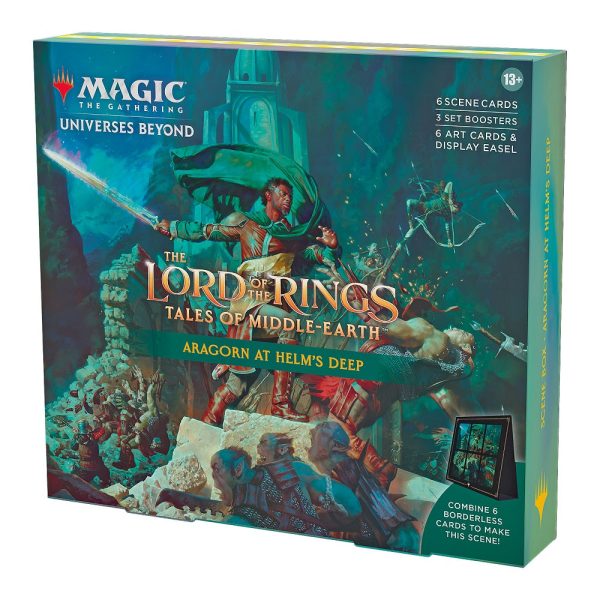 Mtg Magic The Gathering The Lord of the Rings Tales of Middle-Earth Scene Box Aragorn at Helm s Deep Supply