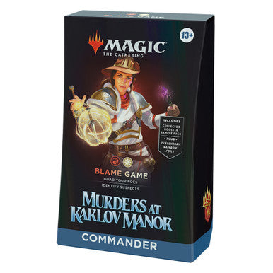 MTG Magic The Gathering Murders at Karlov Manor Commander Deck Blame Game For Discount