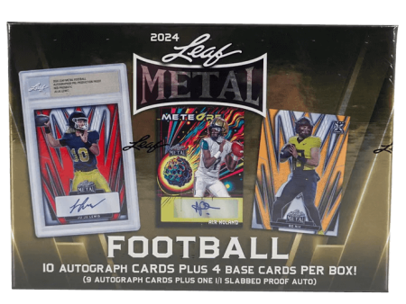 2024 Leaf Metal Football Hobby Jumbo Box Hot on Sale