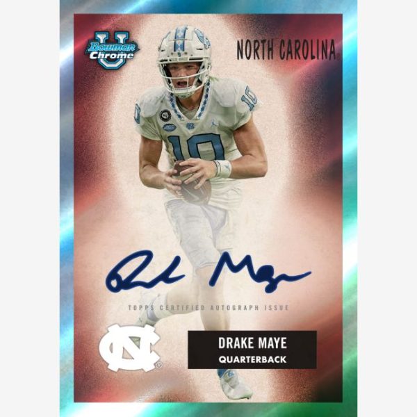 2023 Bowman Chrome University Football Hobby Box Hot on Sale