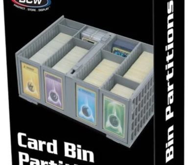 BCW Collectible Gray Card Bin Partitions Sale