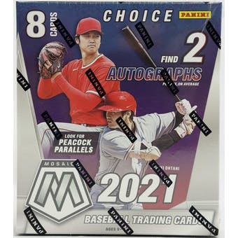 2021 Panini Mosaic Choice Baseball Box Fashion