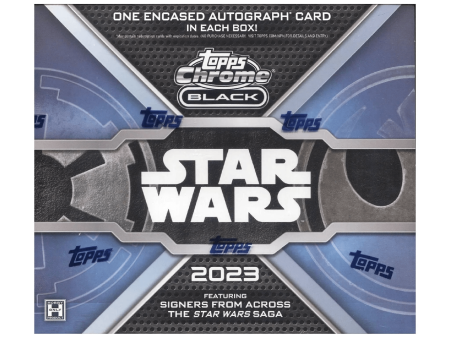 2023 Topps Star Wars Chrome Black Hobby Box For Discount