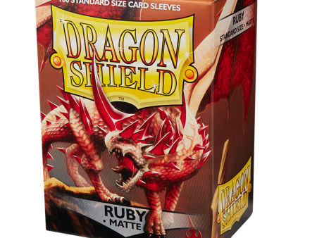 Dragon Shield Matte Standard Size 100 ct. Ruby For Cheap