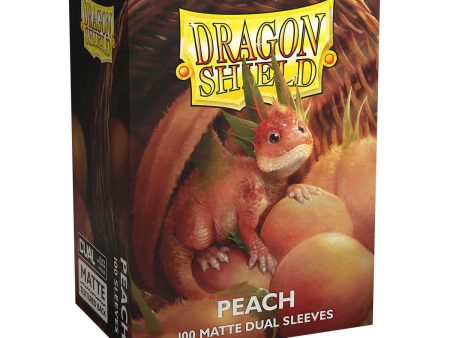 Dragon Shield Dual Matte Standard Size 100 ct. Peach For Sale