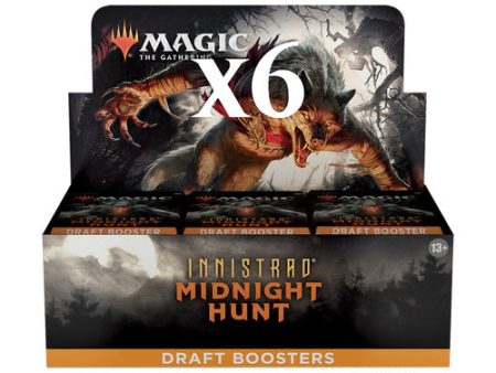 Mtg Magic The Gathering - Innistrad Midnight Hunt Draft Booster Case (6 Boxes) Supply