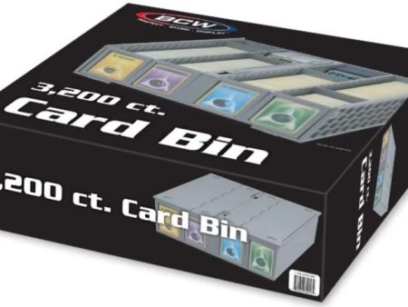 BCW 3200 Count Gray Collectible Card Bin on Sale