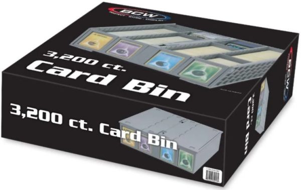 BCW 3200 Count Gray Collectible Card Bin on Sale