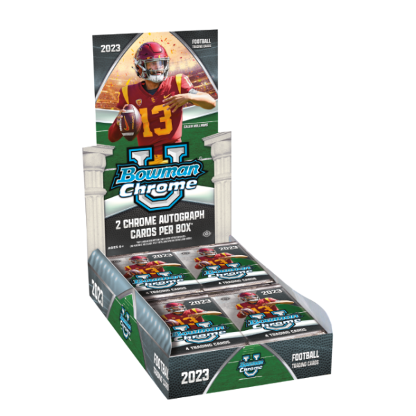 2023 Bowman Chrome University Football Hobby Box Hot on Sale