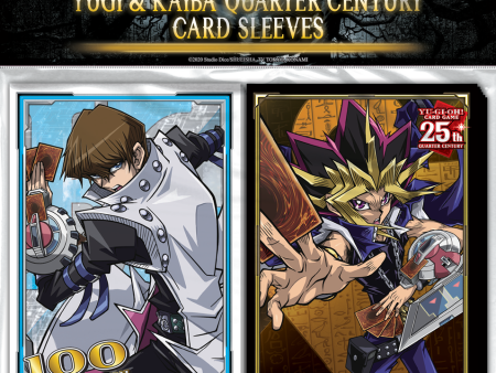 Yu-Gi-Oh! Konami Card Sleeves (100ct):Yugi & Kaiba Quarter Century Online now