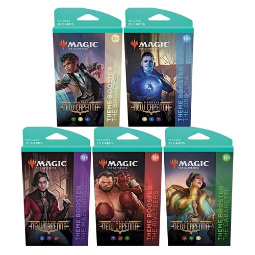 Mtg Magic The Gathering - Streets of New Capenna Theme Booster Pack (Set of 5) Hot on Sale