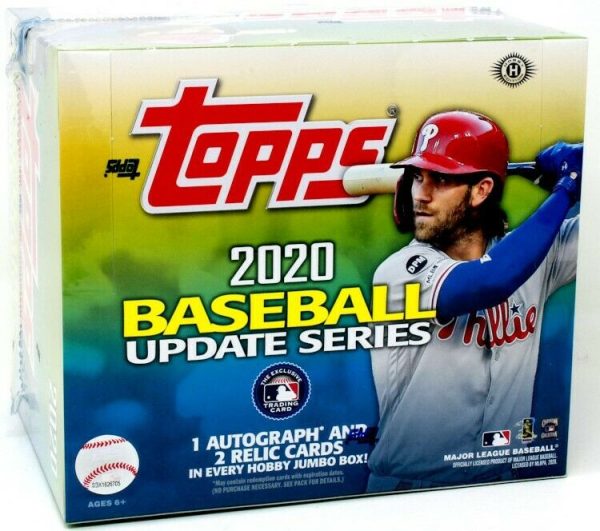 2020 Topps Update Series Baseball Jumbo Box Supply