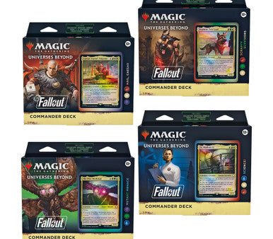 MTG Magic The Gathering Fallout Commander Deck Set of 4 Hot on Sale