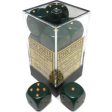 Chessex Dice Opaque Dusty Green Copper 12 d6 (CHX 25615) Supply