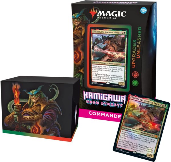 Mtg Magic The Gathering - Kamigawa Neon Dynasty Commander Deck - Upgrades Unleashed For Discount