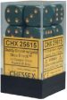 Chessex Dice Opaque Dusty Green Copper 12 d6 (CHX 25615) Supply